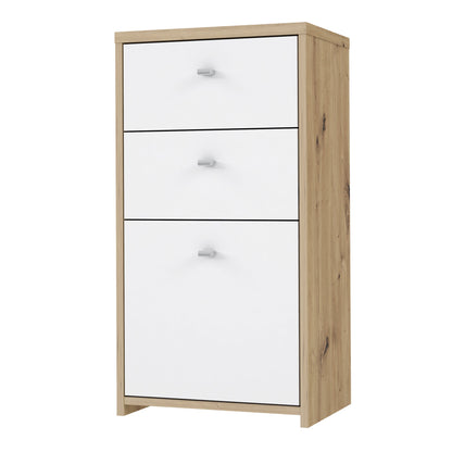 Cote | Furniture Best Chest Cabinet with 2 Drawer, 1 Door - Artisan Oak/White Best Chest, Chest of Drawers 801sqnk211-c804