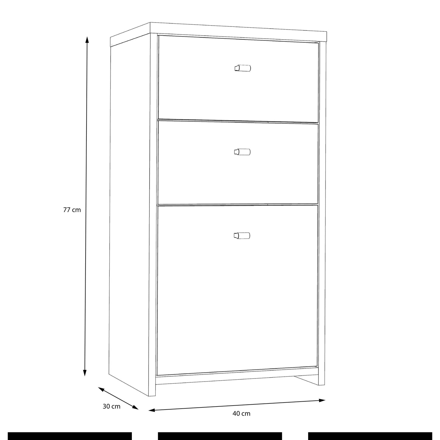 Cote | Furniture Best Chest Cabinet with 2 Drawer, 1 Door - Artisan Oak/White Best Chest, Chest of Drawers 801sqnk211-c804