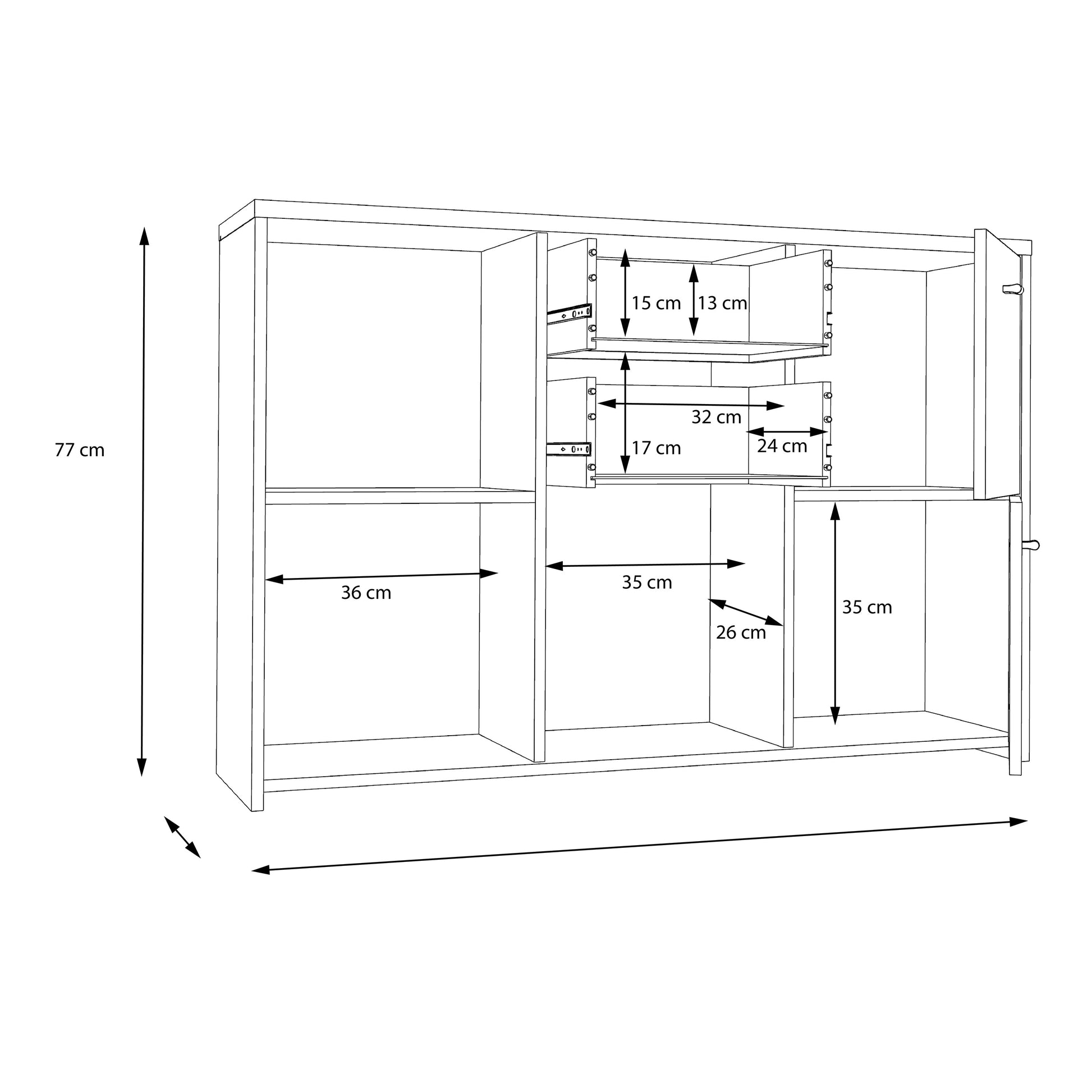 Cote | Furniture Best Chest Cabinet with 2 Drawer - Vintage Style Wood Best Chest, Chest of Drawers 801sqnk233-c764