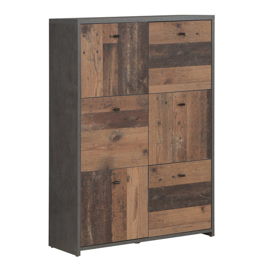 Cote | Furniture Best Chest Cabinet with 6 Drawer - Vintage Style Wood Best Chest, Chest of Drawers 801sqnk321-c764