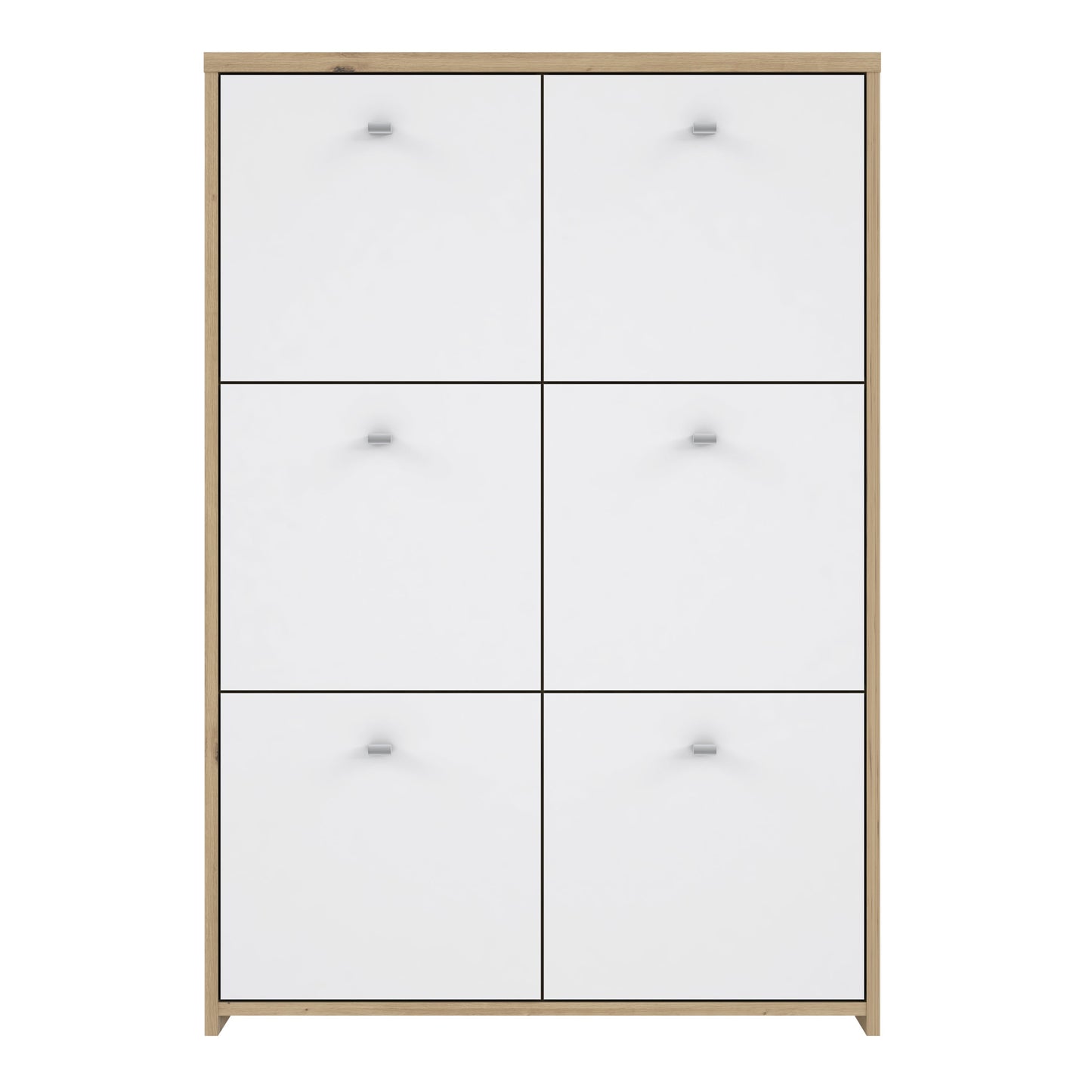 Cote | Furniture Best Chest Cabinet with 6 Door - Artisan Oak/White Best Chest, Chest of Drawers 801sqnk321-c804