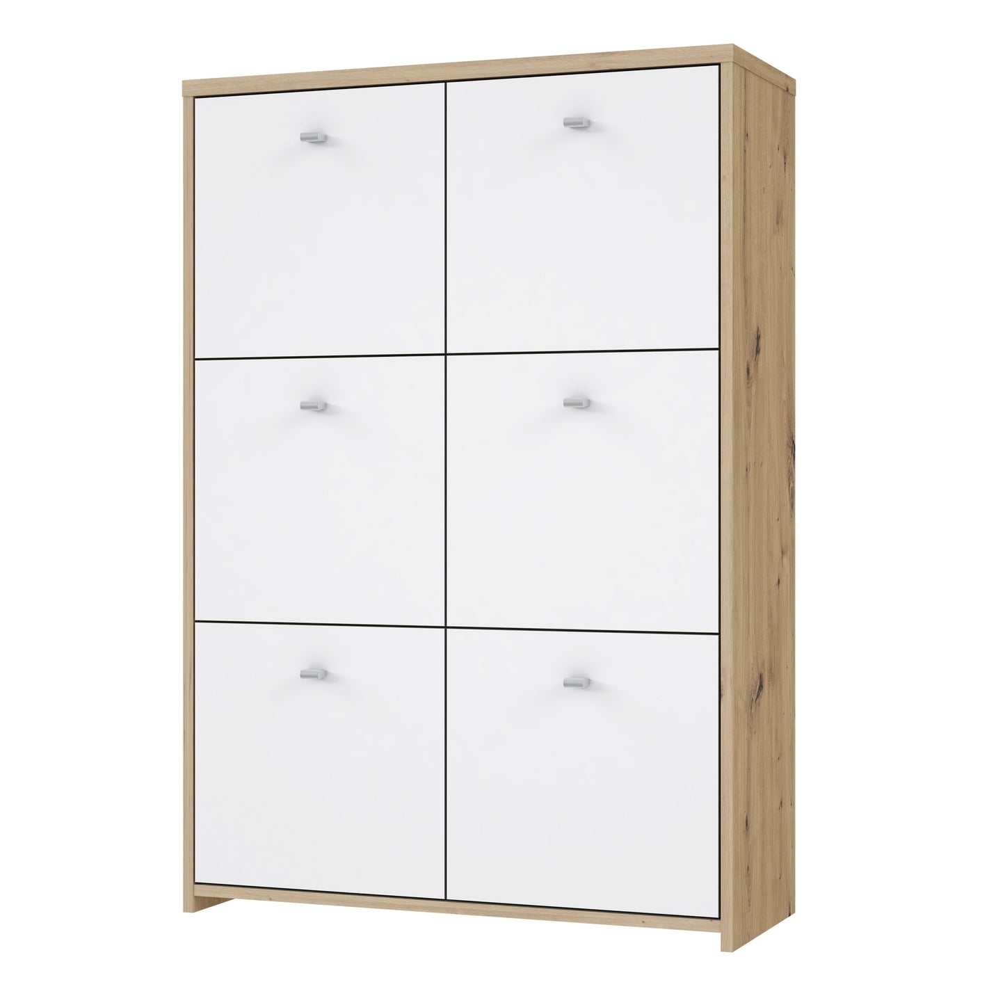 Cote | Furniture Best Chest Cabinet with 6 Door - Artisan Oak/White Best Chest, Chest of Drawers 801sqnk321-c804