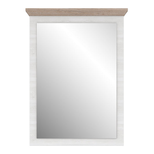 Cote | Furniture Illopa Wall Mirror - Snowy Oak & Oak Illopa, Mirrors 801tiqd20-j99