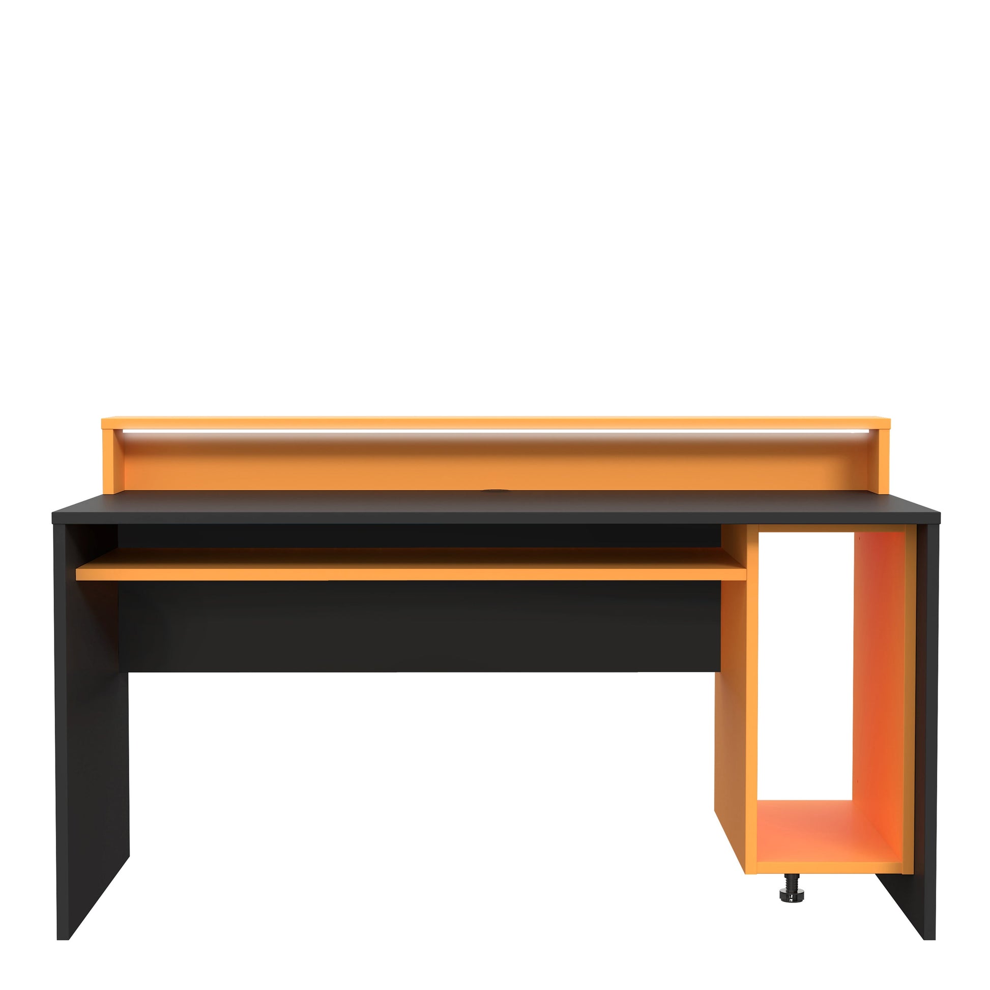 Cote | Furniture Tezaur Gaming Desk with LED - Black & Orange  Tezaur, Gaming Furniture 801tzrb212b3-c913