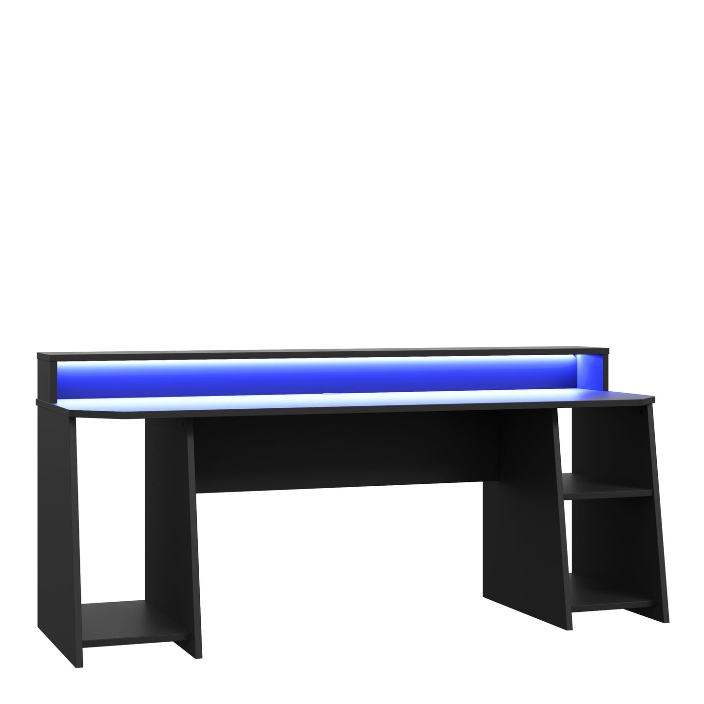 Cote | Furniture Tezaur Gaming Desk with Blue LED - Black Tezaur, Gaming Furniture 801tzrb215b3-z113