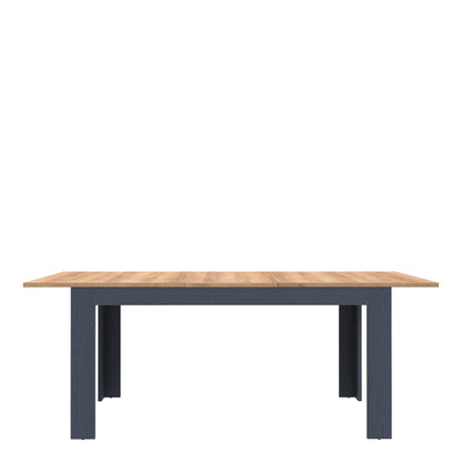 Cote | Furniture Bohol 4-6 Seater Extending Dining Table - Oak/Navy Bohol, Dining Tables 801xelt161-m348