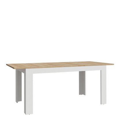 Cote | Furniture Bohol 4-6 Seater Extending Dining Table - Oak/White Bohol, Dining Tables 801xelt161-m482