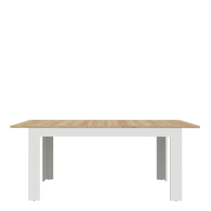 Cote | Furniture Bohol 4-6 Seater Extending Dining Table - Oak/White Bohol, Dining Tables 801xelt161-m482