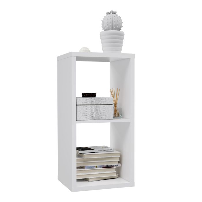 Cote | Furniture Mauro 1 Shelf Cube Storage Unit - White Mauro, Shelving 801mxxr111-120