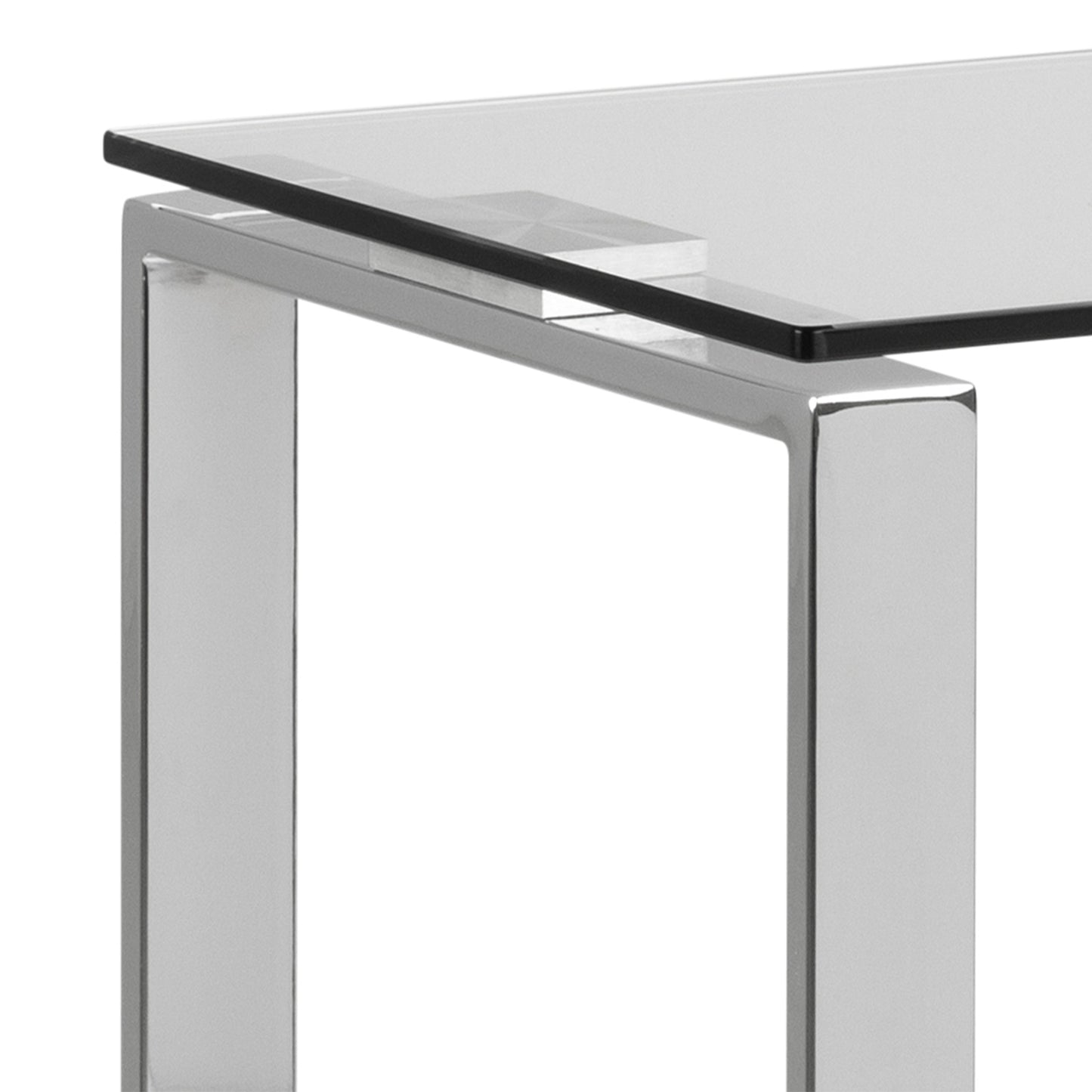 Cote | Furniture Katrine Console Table with Glass Top - Chrome Katrine, Console Tables 90A0000051222