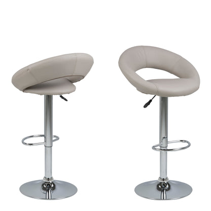 Cote | Furniture Plump Bar Chair, Open Back - Light Grey (1x Stool) Plump, Bar Stools 90A0000057082