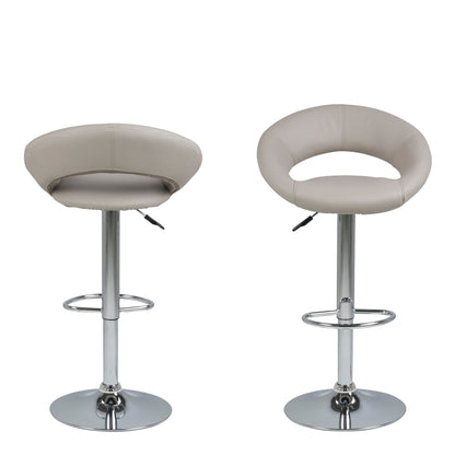 Cote | Furniture Plump Bar Chair, Open Back - Light Grey (1x Stool) Plump, Bar Stools 90A0000057082