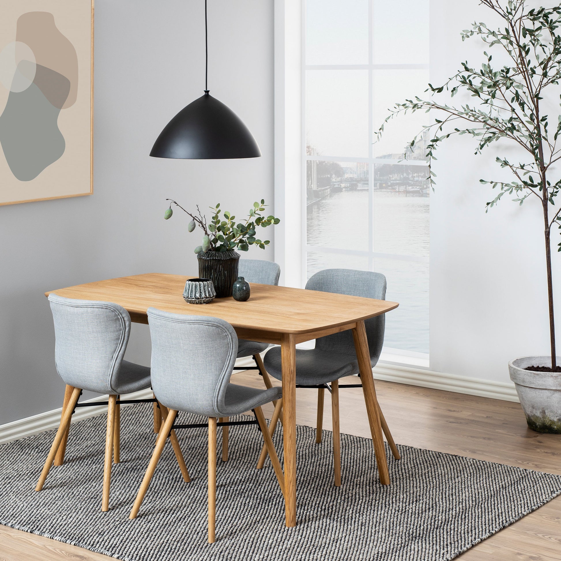 Cote | Furniture Nagano 4-6 Seater Dining Table, Rectangular - Oak Nagano, Dining Tables 90A0000057685