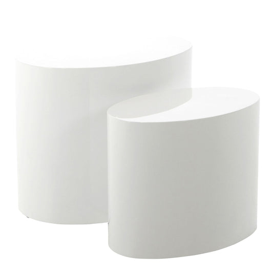 Cote | Furniture Mice Coffee Table Oval - White (Set of 2) Mice, Coffee Tables 90A0000063235