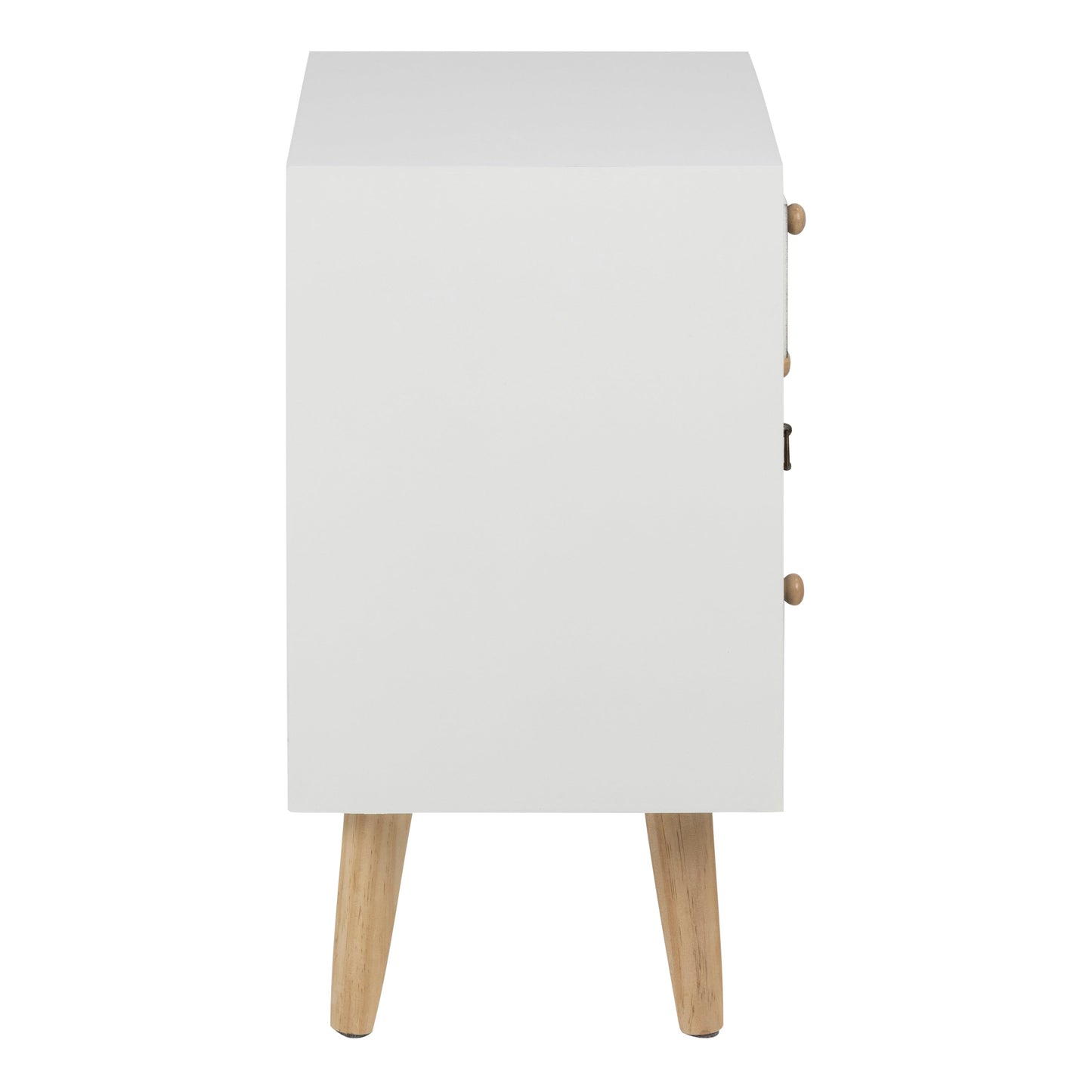 Cote | Furniture Thais Bedside Table, 4 Drawers - White Shabby Chic / Multi Coloured Thais, Bedside Tables 90A0000063369