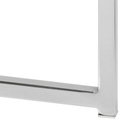 Cote | Furniture Cross Side Table, Square Glass Top - Chrome Cross, Side Tables 90A0000066494