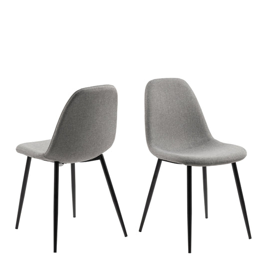 Cote | Furniture Wilma Dining Chairs - Light Grey (Set of 4) Wilma, Dining Chairs 90A0000071491