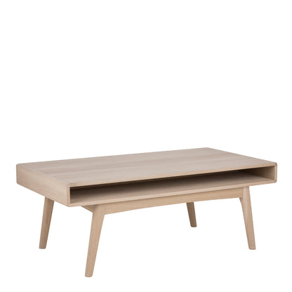 Cote | Furniture Marte Coffee Table with Open Shelf - White Oak Marte, Coffee Tables 90A0000071657