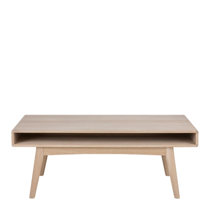 Cote | Furniture Marte Coffee Table with Open Shelf - White Oak Marte, Coffee Tables 90A0000071657