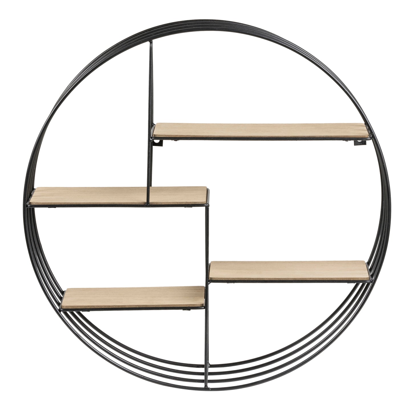 Cote | Furniture Darkenberg Metal Wall Shelf, Round - Black Darkenberg, Shelving 90A0000072167