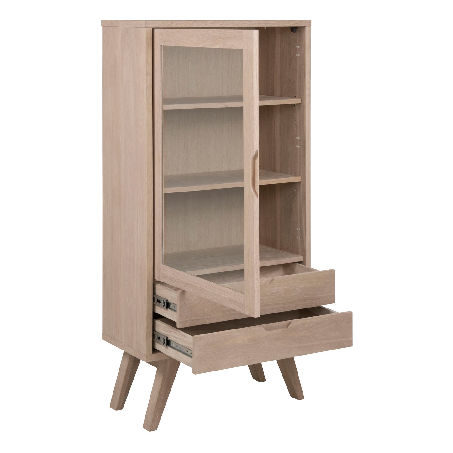 Cote | Furniture A-Line Display Cabinet 2 Drawer + 2 Shelves - White Oak  A-Line, Display Cabinets 90A0000074850