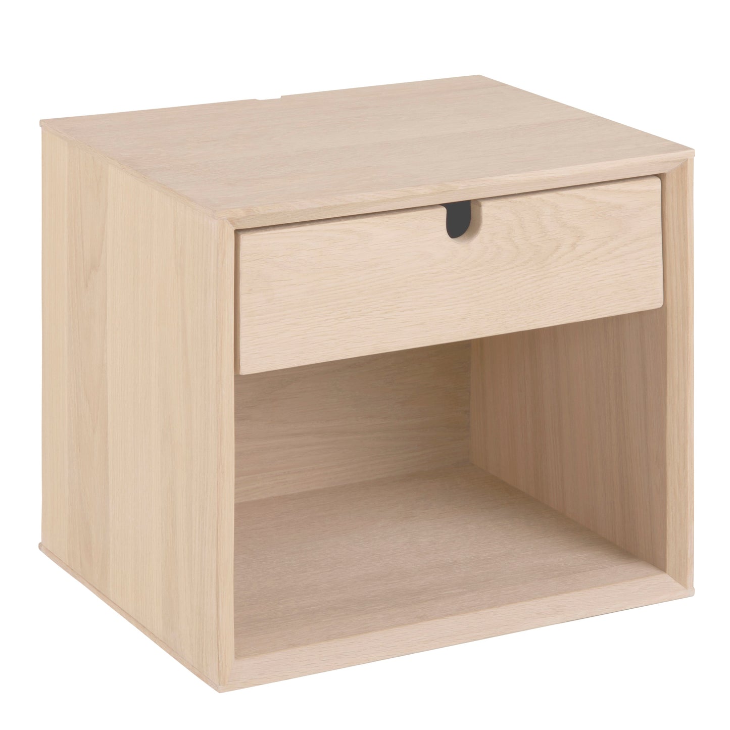 Cote | Furniture Century Bedside Table, Wall Mounted, 1 Drawer - White Oak Century, Bedside Tables 90A0000076375