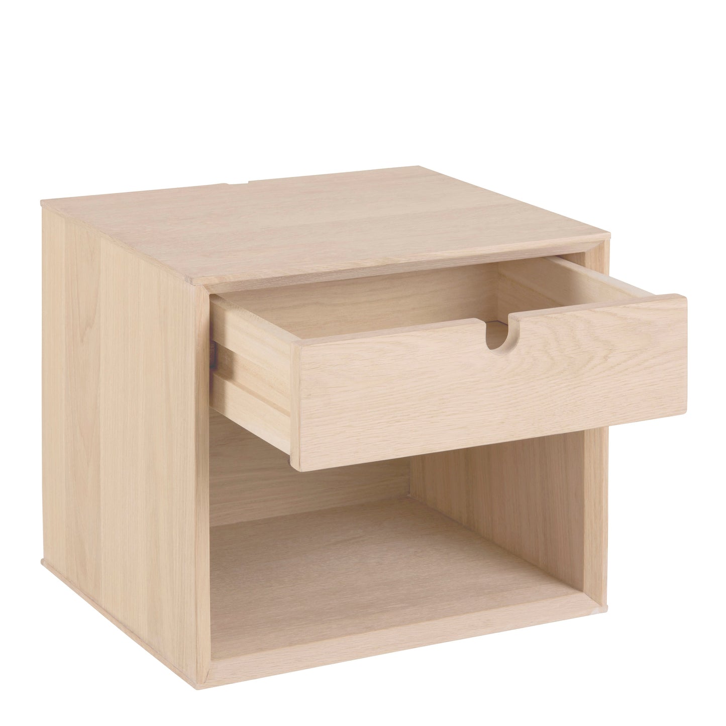 Cote | Furniture Century Bedside Table, Wall Mounted, 1 Drawer - White Oak Century, Bedside Tables 90A0000076375