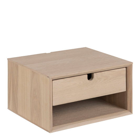 Cote | Furniture Century Bedside Table, Wall Mounted, 1 Drawer - Oak Century, Bedside Tables 90A0000076376