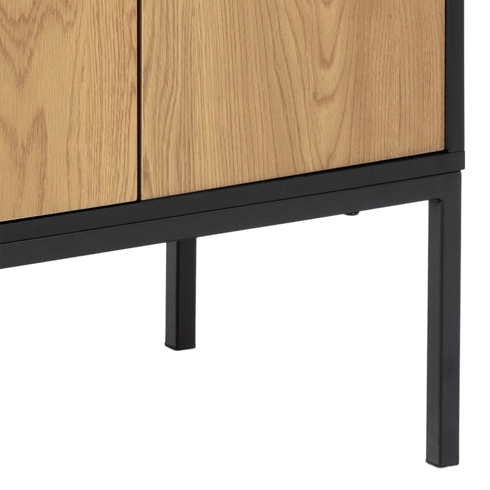 Cote | Furniture Seaford Sideboard, 4 Door - Black & Oak Seaford, Sideboards 90A0000081685