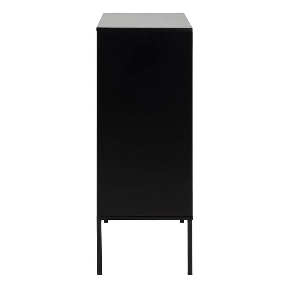 Cote | Furniture Seaford Sideboard, 4 Door - Black & Oak Seaford, Sideboards 90A0000081685