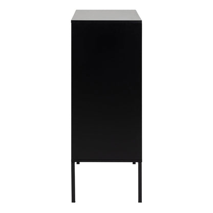 Cote | Furniture Seaford Sideboard, 4 Door - Black & Oak Seaford, Sideboards 90A0000081685