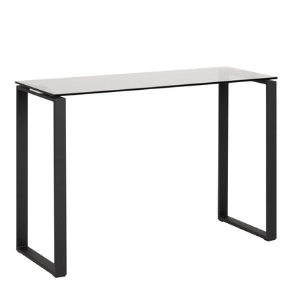 Cote | Furniture Katrine Console Table with Smoked Glass Top - Black Katrine, Console Tables 90A0000083626