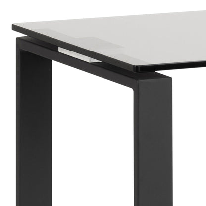 Cote | Furniture Katrine Console Table with Smoked Glass Top - Black Katrine, Console Tables 90A0000083626