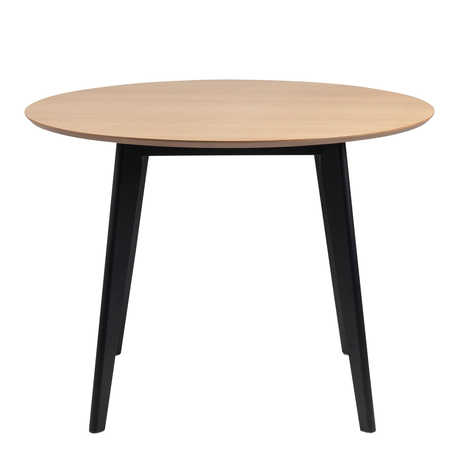 Cote | Furniture Roxby 2-4 Seater Dining Table, Round (105x76cm) - Oak & Black Roxby, Dining Tables 90A0000085661