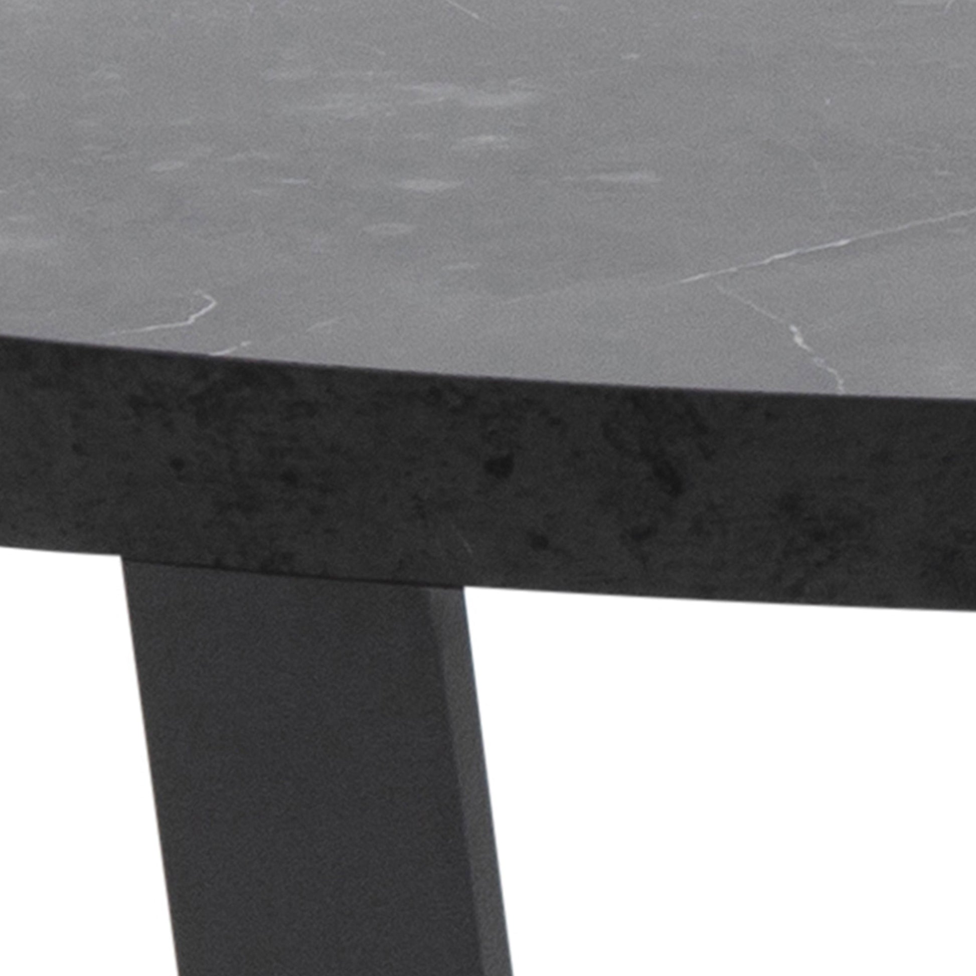 Cote | Furniture Amble Coffee Table, Round with Black Marble Top - Black Legs Amble, Coffee Tables 90A0000085723