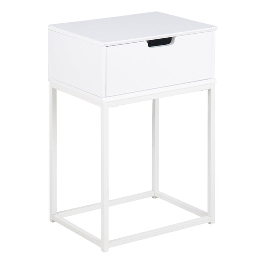 Cote | Furniture Mitra Bedside Table - 1 Drawer - White Mitra, Bedside Tables 90A0000086244