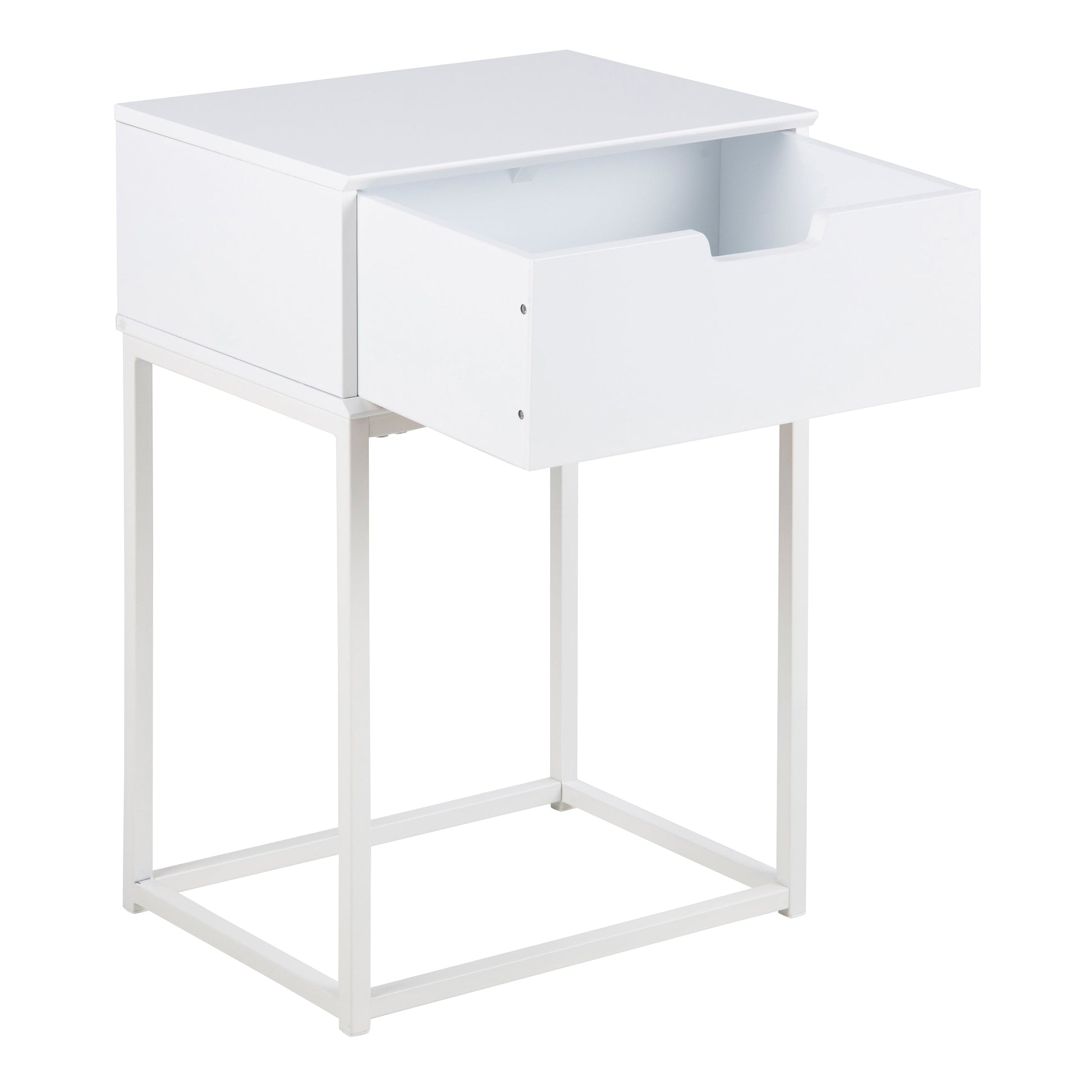 Cote | Furniture Mitra Bedside Table - 1 Drawer - White Mitra, Bedside Tables 90A0000086244