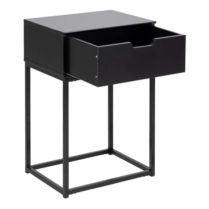 Cote | Furniture Mitra Bedside Table - 1 Drawer - Black Mitra, Bedside Tables 90A0000086245