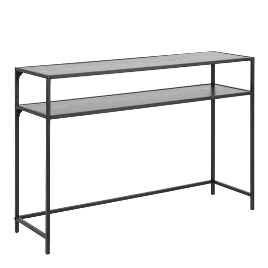 Cote | Furniture Seaford Console Table Metal Frame with Black Top - Black Seaford, Console Tables 90A0000087428