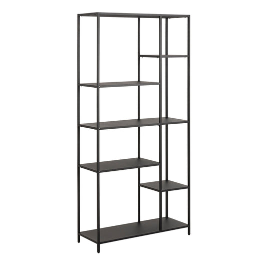 Cote | Furniture Newcastle Bookcase Asymmetrical, 6 Shelves - Black Newcastle, Bookcases 90A0000087550