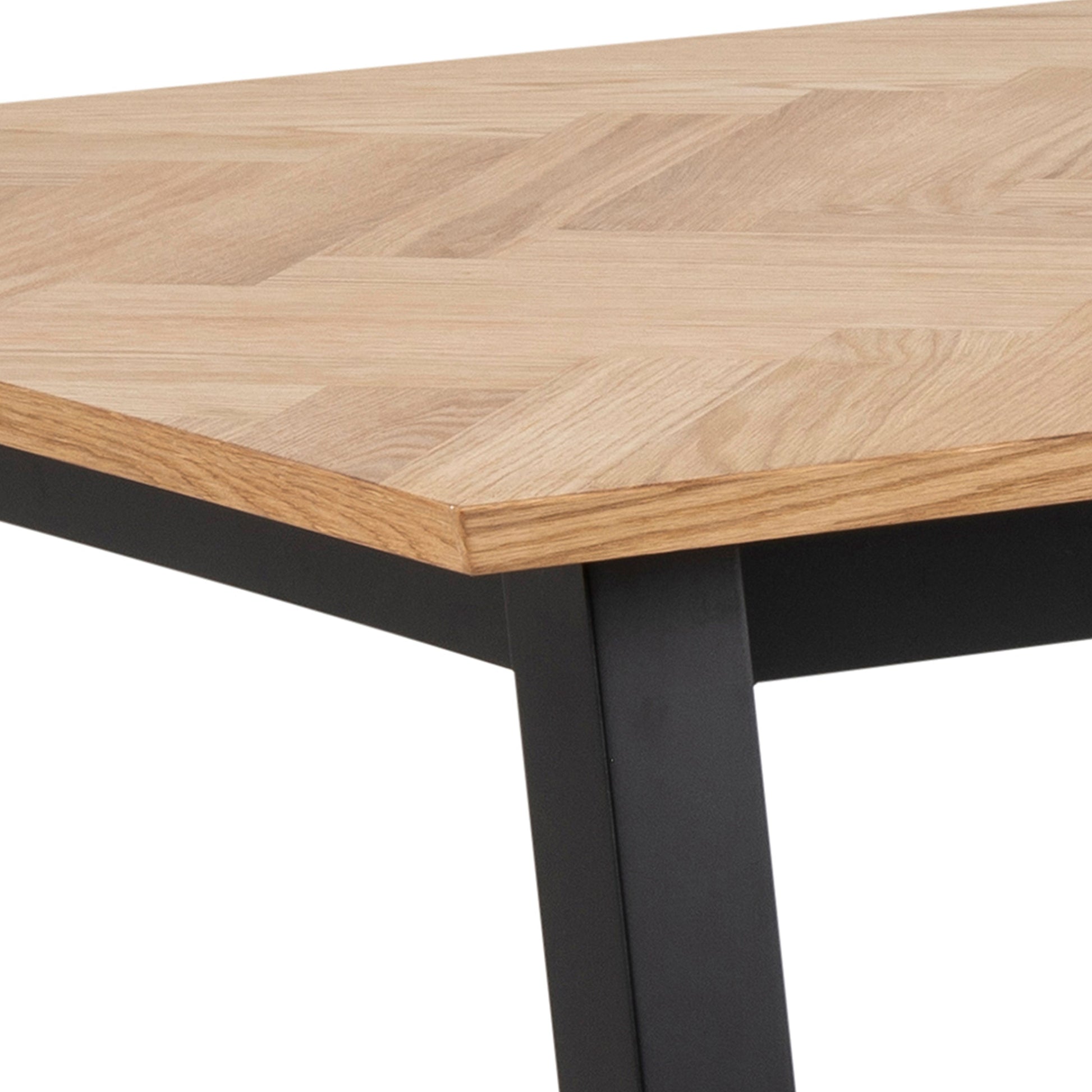 Cote | Furniture Brighton 4-6 Seater Dining Table in Oak with Herringbone Effect Brighton, Dining Tables 90A0000087594