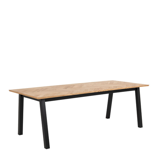 Cote | Furniture Brighton 6-8 Seater Dining Table in Oak with Herringbone Effect Brighton, Dining Tables 90A0000087597