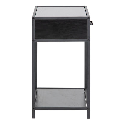 Cote | Furniture Seaford Bedside Table, 1 Drawer - Black Seaford, Bedside Tables 90A0000087997