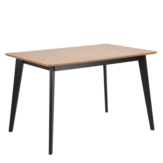 Cote | Furniture Roxby 4 Seater Dining Table - Oak & Black Roxby, Dining Tables 90A0000088004