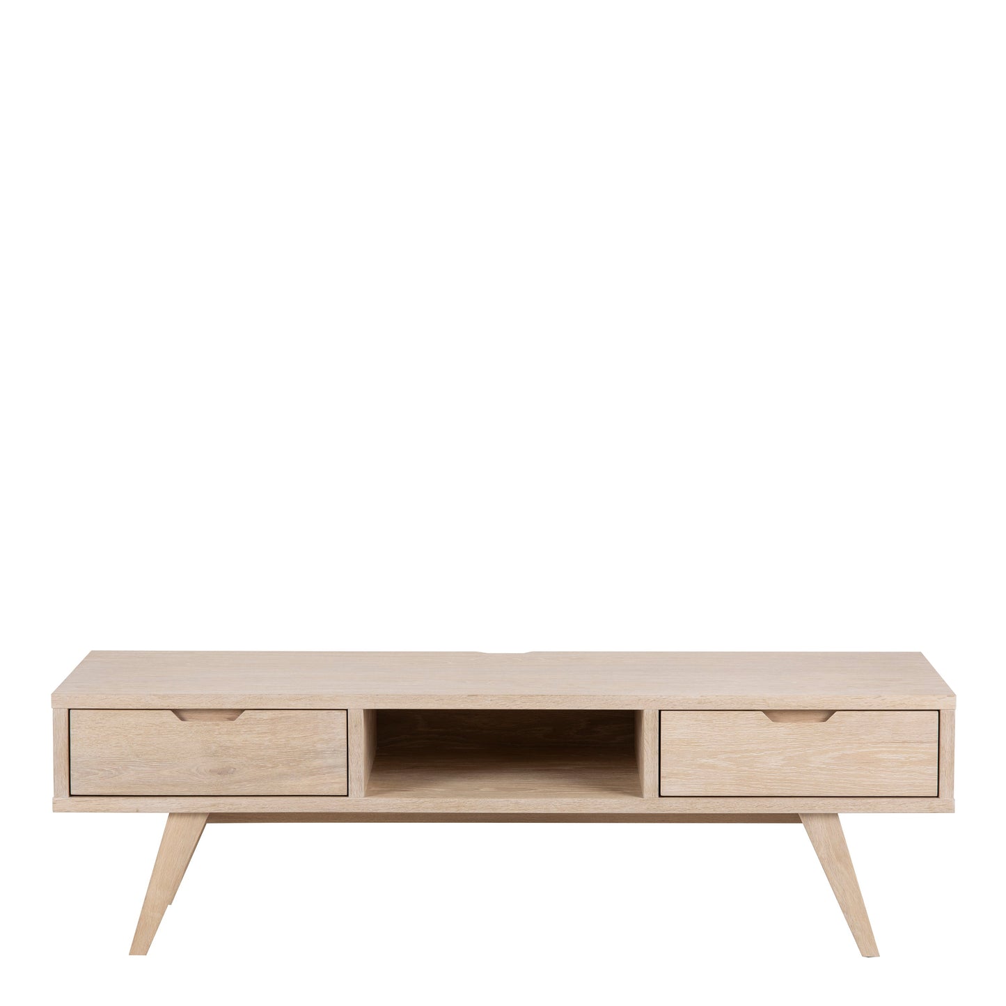 Cote | Furniture A-Line TV Unit 2 Drawer - White Oak A-Line, TV Stands 90A0000088322