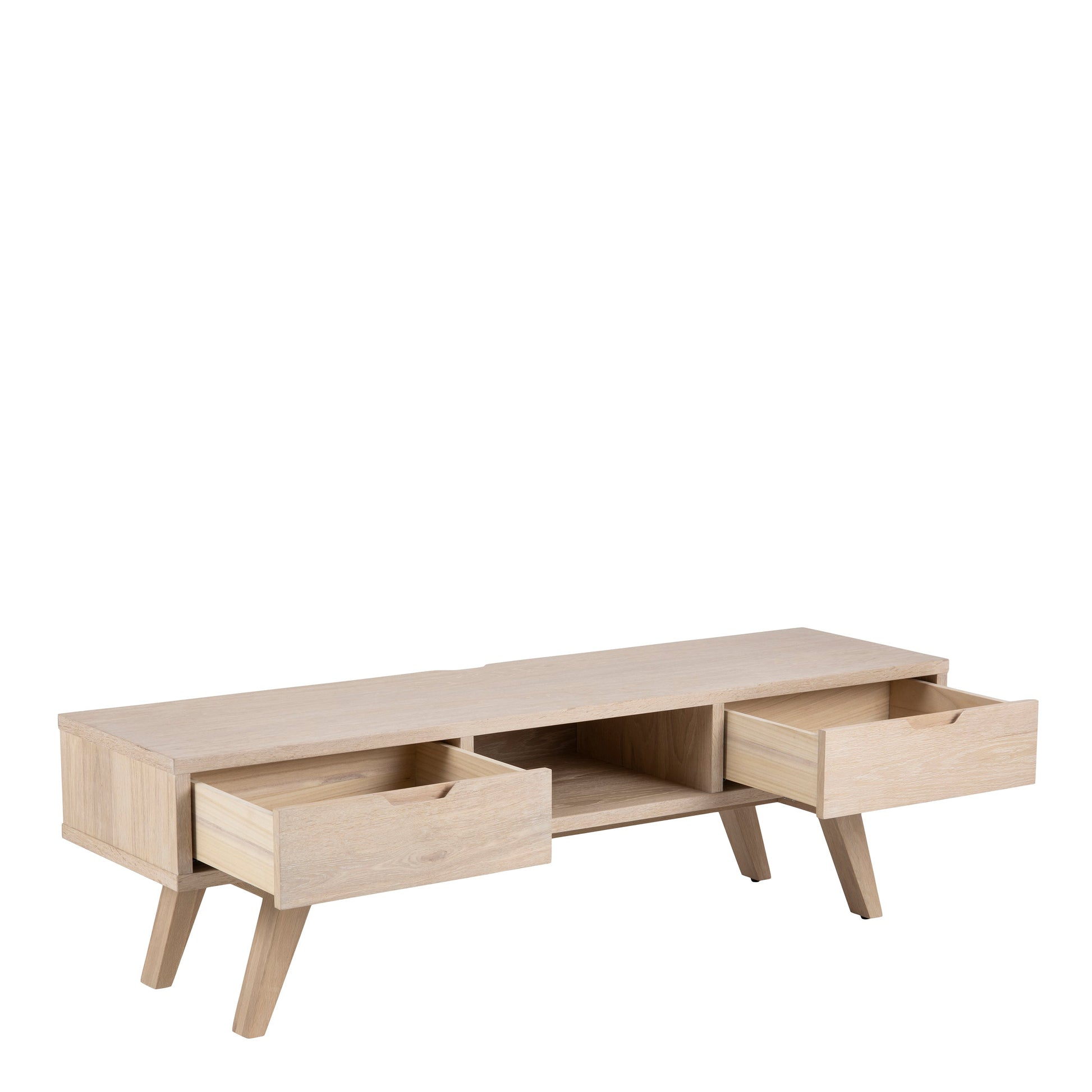 Cote | Furniture A-Line TV Unit 2 Drawer - White Oak A-Line, TV Stands 90A0000088322