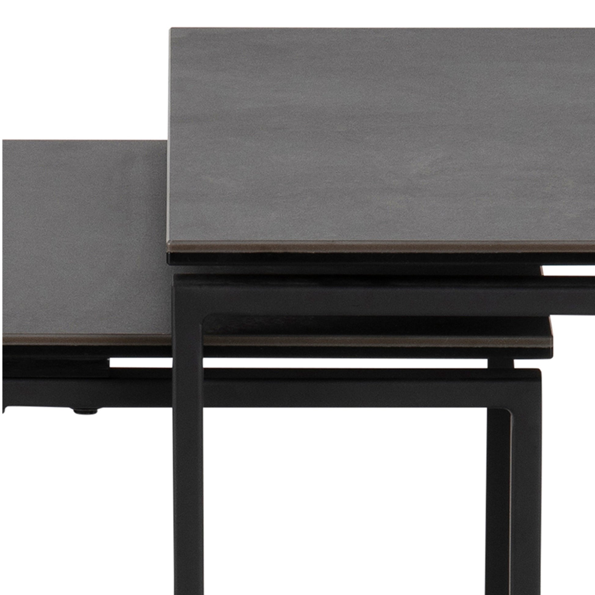 Cote | Furniture Katrine Nest of Tables Cereamic - Black (Set of 3) Katrine, Nest of Tables 90A0000088531