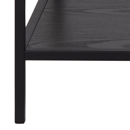 Cote | Furniture Seaford Coffee Table Set, Metal Frame with Glass Top - Black (Set of 2) Seaford, Coffee Tables 90A0000088766