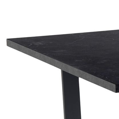 Cote | Furniture Amble Dining Table with Black Marble Top - Black Legs Amble, Dining Tables 90A0000089381