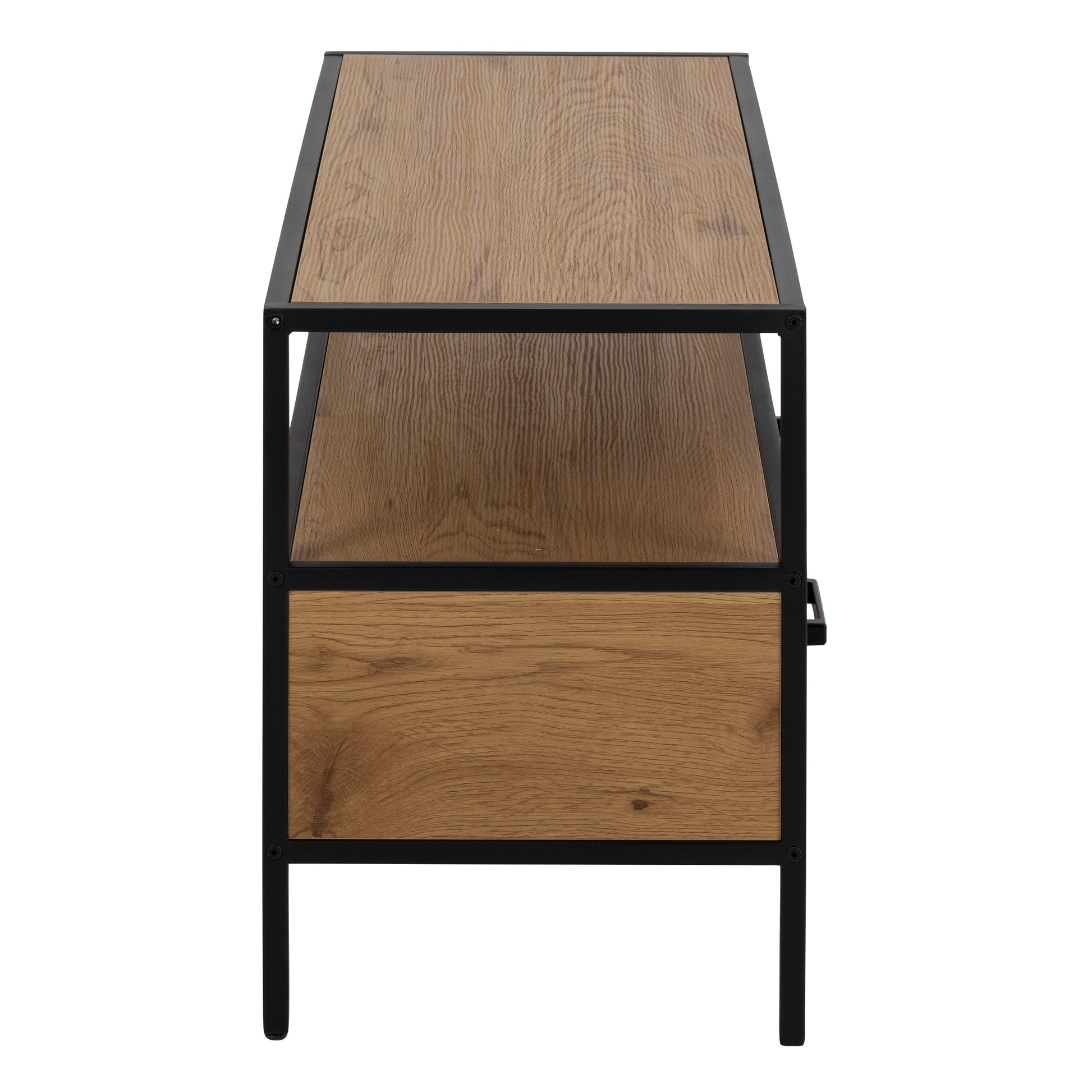 Cote | Furniture Seaford TV Unit, 2 Drawer - Black & Oak Seaford, TV Stands 90A0000089558